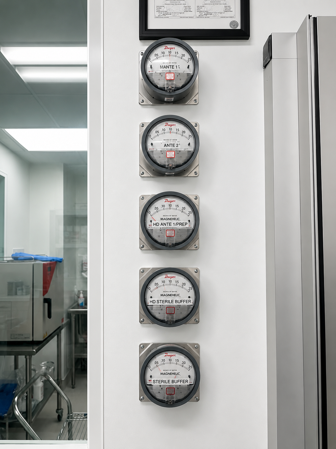 Differential pressure cleanroom certification Houston Texas LabCertTech